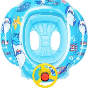 Salvavidas Con Volante Para Niño Inflable Piscina: imagen 3