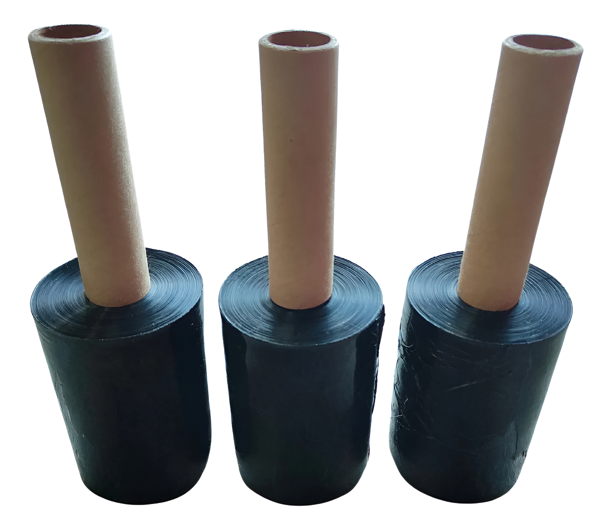 Pack X 3 Nylon Film Stretch Con Mango Negro Embalaje De 600g