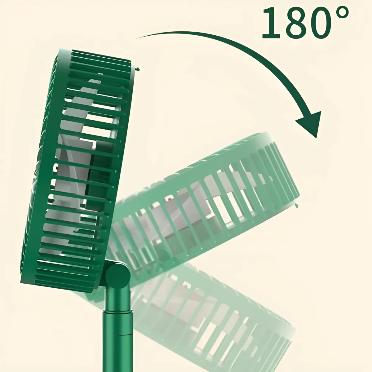 Ventilador Usb Plegable Recargable Extensible 3 Velocidades - Imagen 3