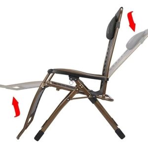 Reposera Gravedad Cero X2 Uni Silla Plegable Playa Jardin: imagen 2