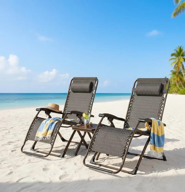Reposera Gravedad Cero X2 Uni Silla Plegable Playa Jardin