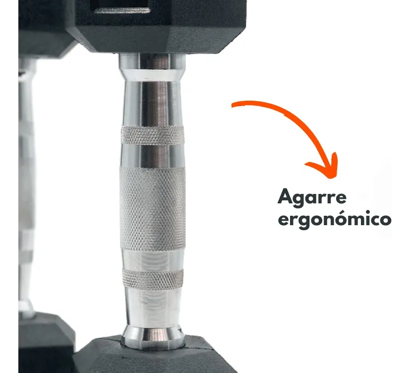 Mancuerna Hexagonal Fija De 7,5 Kg Pesa Pesas Calidad - Imagen 2