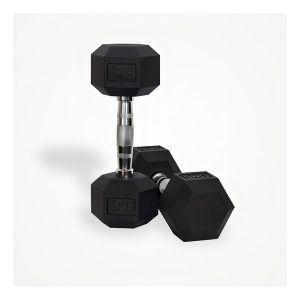 Mancuerna Hexagonal Fija De 2,5 Kg - Pesa Pesas Color Negro: imagen 2