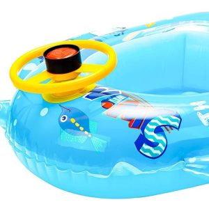 Salvavidas Con Volante Para Niño Inflable Piscina: imagen 2