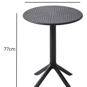 Mesa Redonda De Plastico Pvc Para Jardin Patio Hogar Calidad: imagen 2