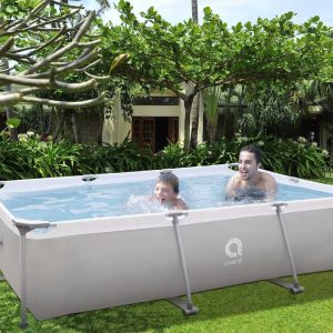 Avenli Piscina Estructural Rectangular De 3701 Litros Jilong, Color Gris Liso: imagen 4