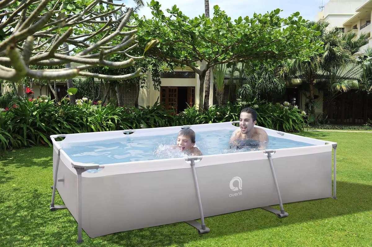 Avenli Piscina Estructural Rectangular De 3701 Litros Jilong, Color Gris Liso: imagen 4