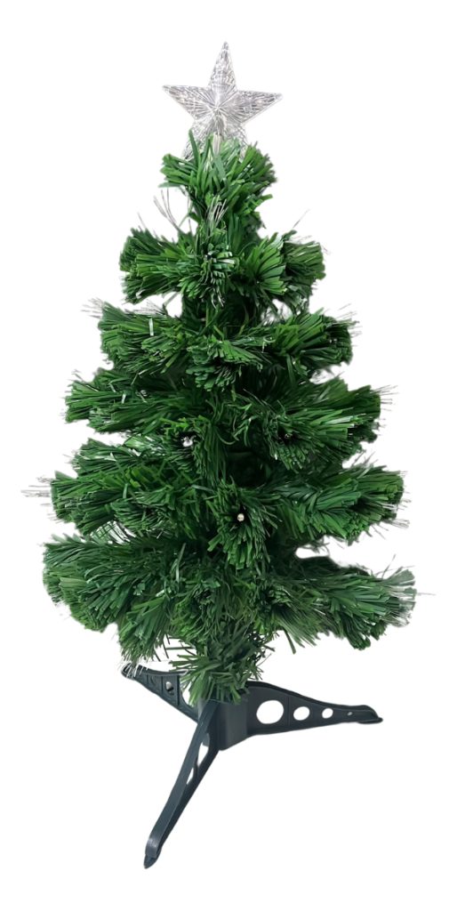 Árbol De Navidad Incluye Luces Colores Y Estrella 60cm