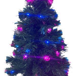 Árbol De Navidad Incluye Luces Led Y Estrella 90cm De Altura