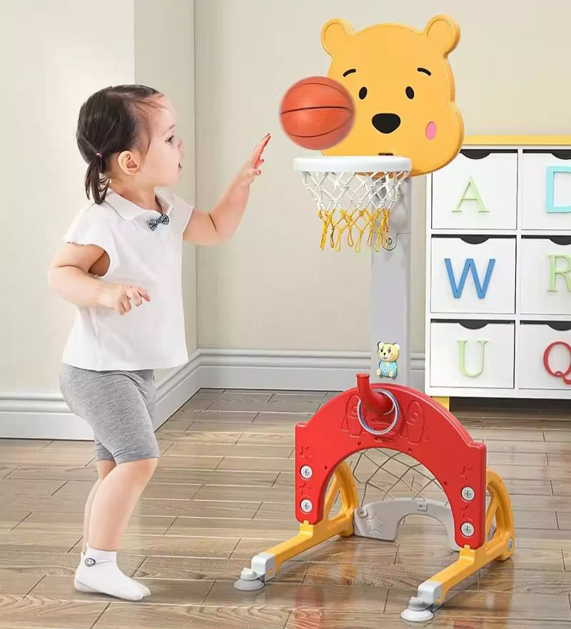 Set Juego Infantil Tablero Basket Arco Fútbol 3en1