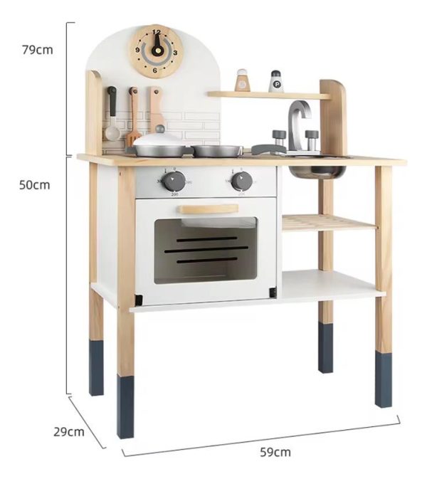 Cocina Cocinita De Madera Juguete Didactico Infantil