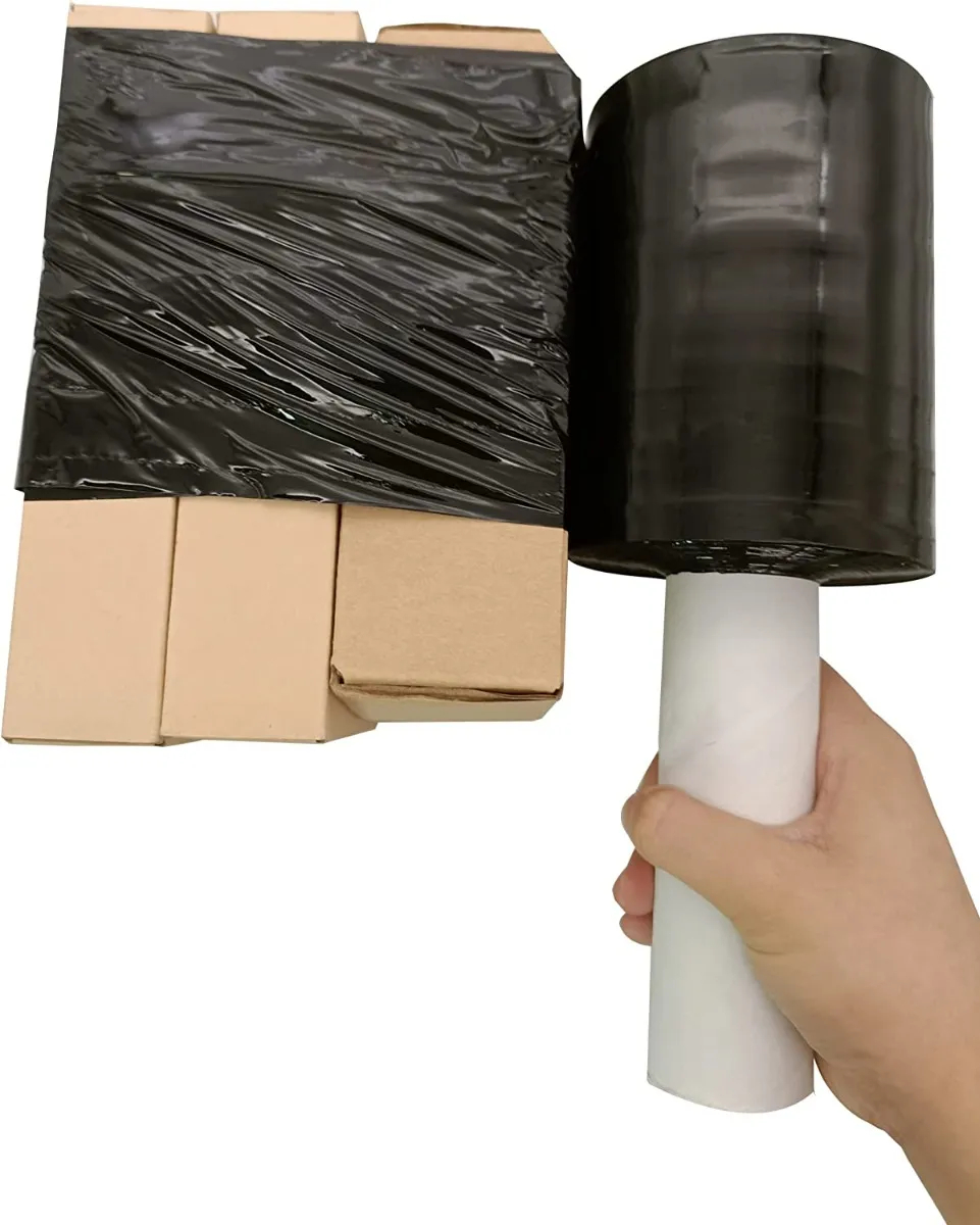 Pack X 3 Nylon Film Stretch Con Mango Negro Embalaje De 600g - Imagen 4