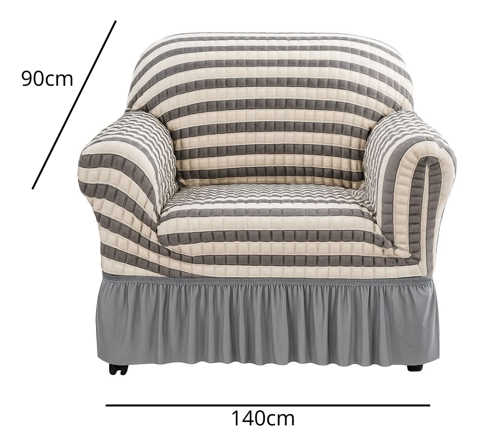Funda Para Sofá 1 Cuerpos Cubre Sillón Lavable Calidad - Imagen 2