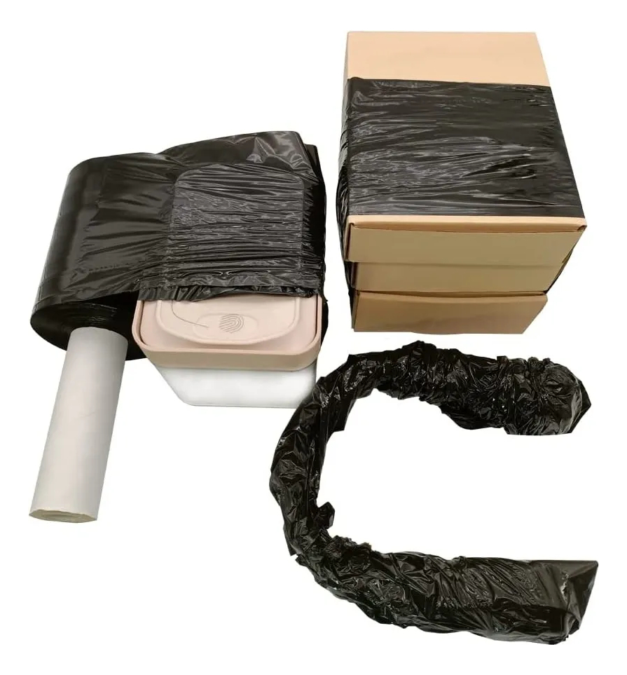 Pack X 3 Nylon Film Stretch Con Mango Negro Embalaje De 600g - Imagen 3