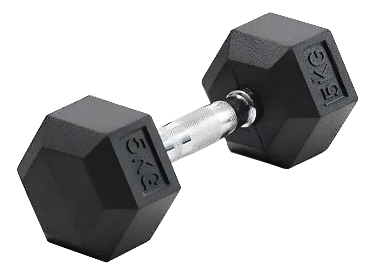 Mancuerna Hexagonal Fija De 5 Kg Pesa Pesas Calidad
