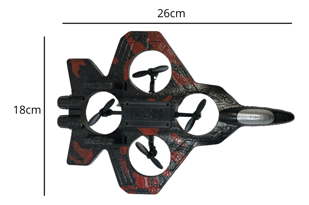 Avion Dron Diseño De Combate 360° C/ Control De Juguete: imagen 4