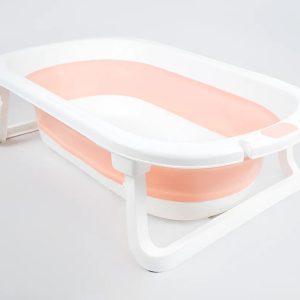 Baño Bañito Plegable Bebés Con Colchón Splash Calidad Rosa Liso: imagen 4