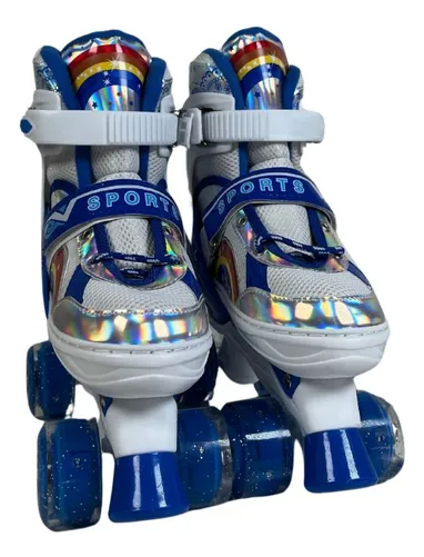 Patin Roller Extensibles 4 Ruedas Ajustables Luces Led Para