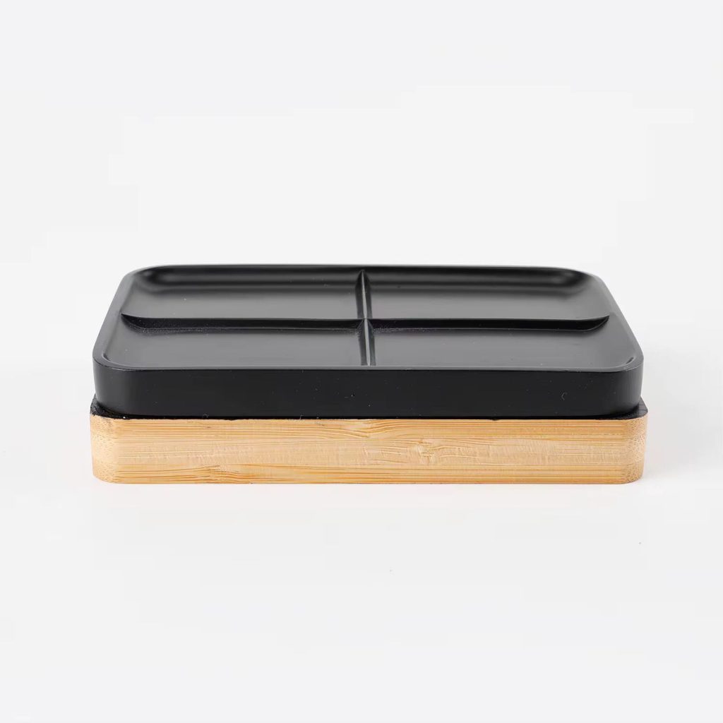 Set De Baño Juego De Accesorios Para Baño 4 Piezas Completo Negro Negro Oscuro