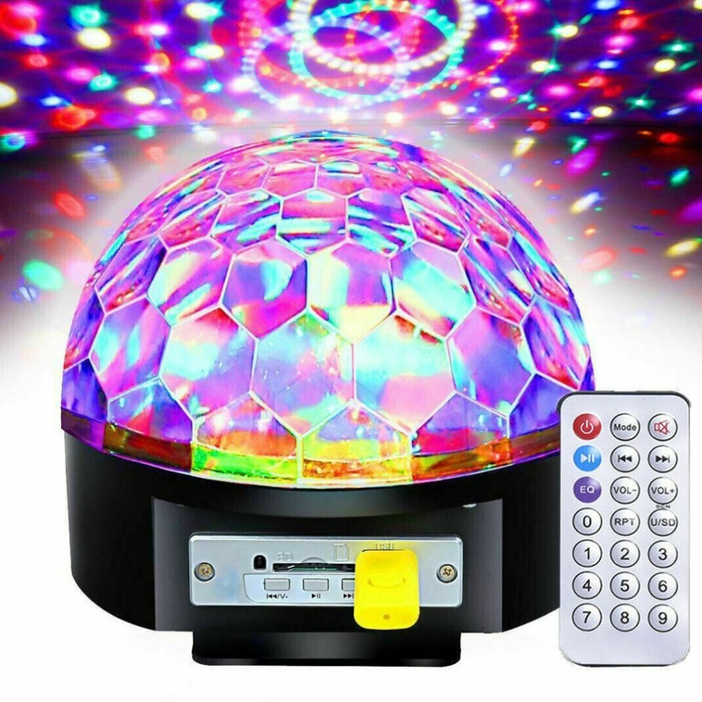 Bola De Luces Colores Parlante Bluetooth +pendrive + Control