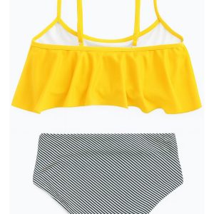 Bikini Malla Tiro Alto 2 Piezas Traje De Baño Dama: imagen 5