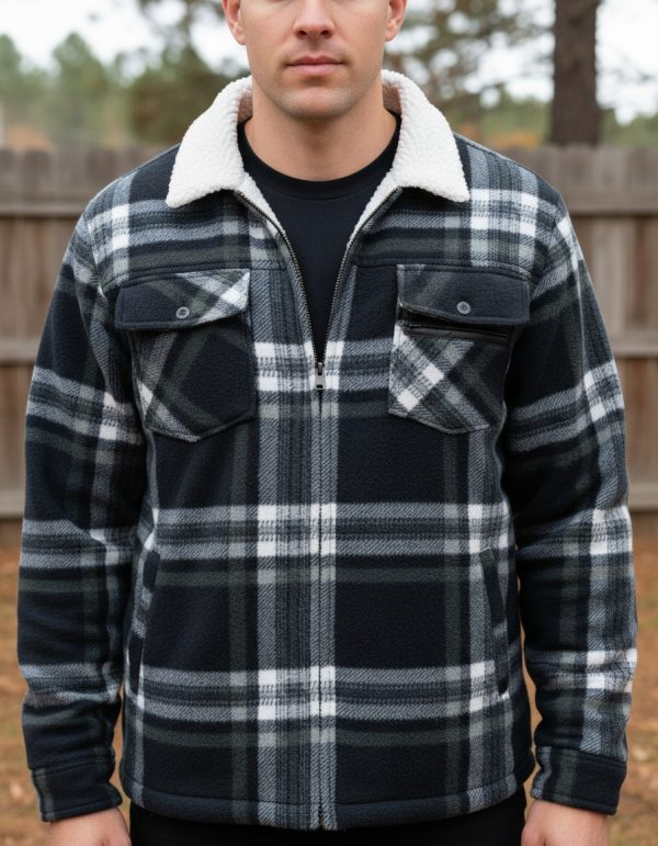 Campera Hombre Leñadora Polar Forrada En Corderito Calidad