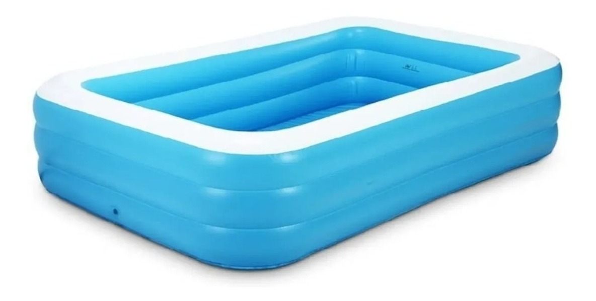 Piscina Inflable Rectangular Familiar Intime 1,30 X 0,90 X48: imagen 1