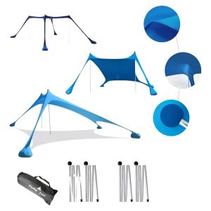 Toldo Gazebo Para Playa Camping Filtro Uv 2 Mastiles: imagen 2