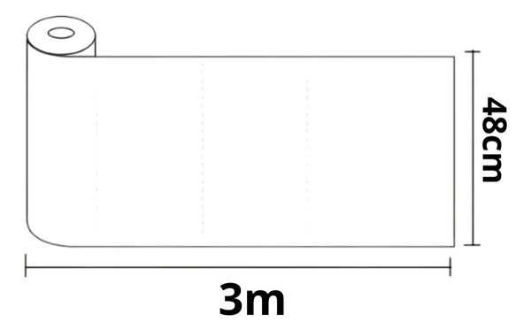 Rollo De Papel Autoadhesivo Tridimensional 3mts X 48cm