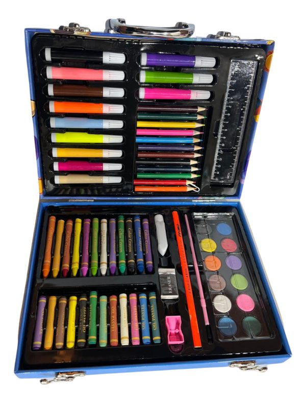 Set De Arte Maletin Crayolas Marcadores Pintura Calidad