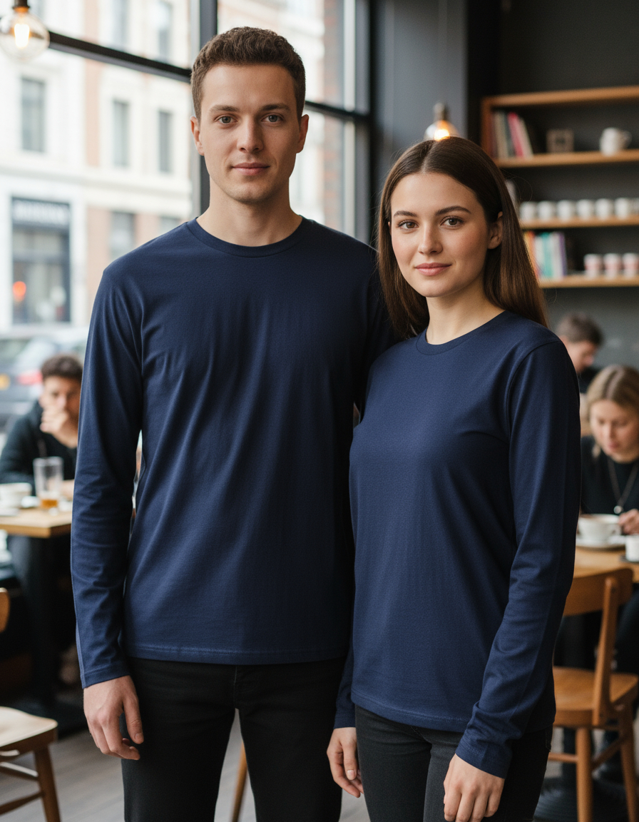 Remera Manga Larga Basica Unisex