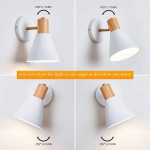Lámpara Aplique De Pared Moderna Dormitorio Pasillo O Baño: imagen 5