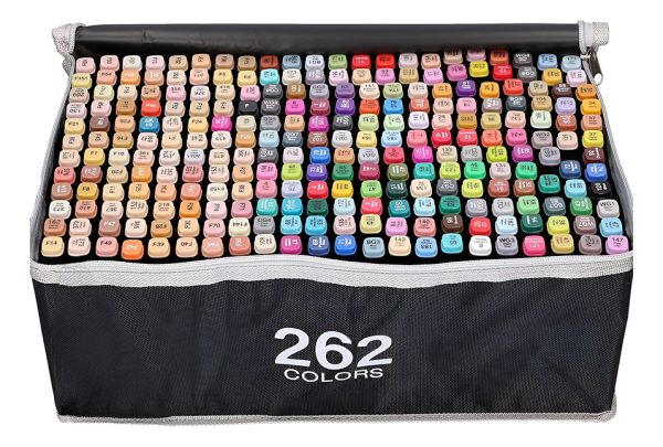 Set 262 Marcadores Resaltadores Doble Punta: Fina Y Cincel