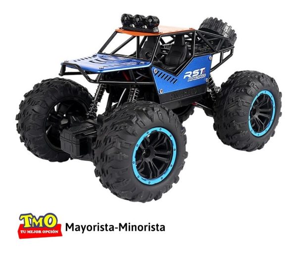 Auto A Bateria Gigante Todo Terreno 4x4 Control Remoto Y Luz