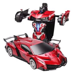 Auto Transformer Gigante 50 Cm Robot Con Luz Y Sonido: imagen 6