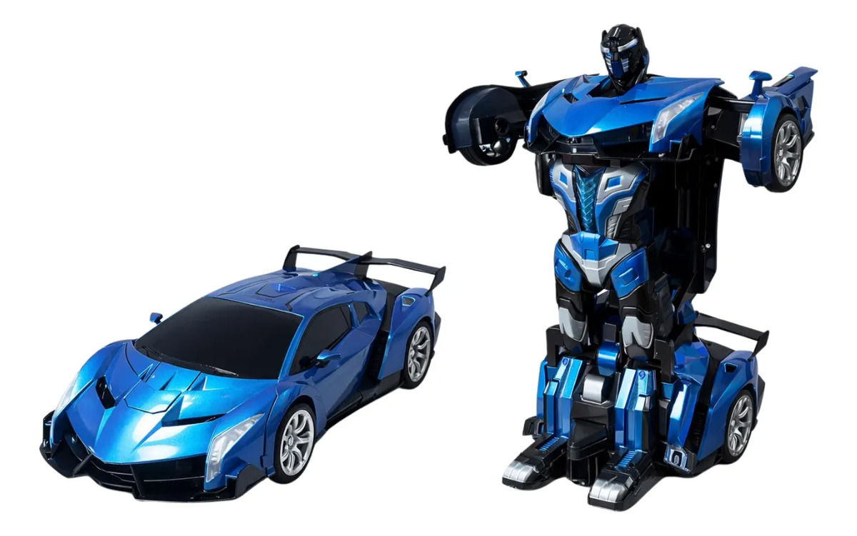 Auto Transformer Gigante 50 Cm Robot Con Luz Y Sonido: imagen 1