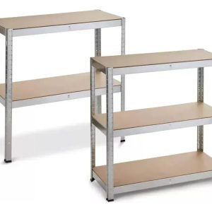 Estanteria Metalica Con Estantes Mdf Industrial Decorativa Gris: imagen 3