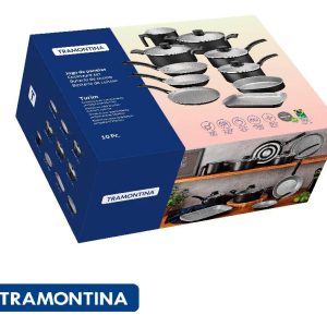 Batería De Cocina Tramontina Turim 20297964 Con 14 Piezas De Aluminio Negro: imagen 2
