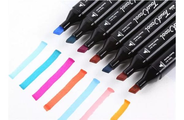 Set De 80 Marcadores Resaltadores Con Doble Punta + Estuche