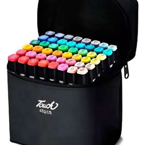 Set De 48 Rotuladores Marcadores Plumones Doble Punta Touch