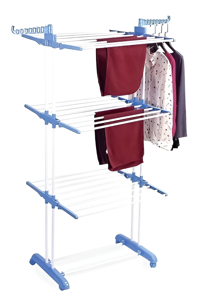 Tendedero Tender Vertical Colgador Ropa 3 Niveles Plegable: imagen 5
