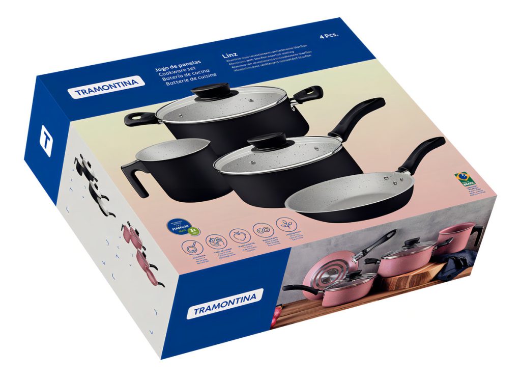 Tramontina Jogo de panelas Linz 4
