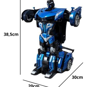 Auto Transformer Gigante 50 Cm Robot Con Luz Y Sonido: imagen 4