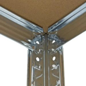 Estanteria Metalica Con Estantes Mdf Industrial Decorativa Gris: imagen 4