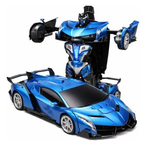 Auto Transformer Gigante 50 Cm Robot Con Luz Y Sonido: imagen 2