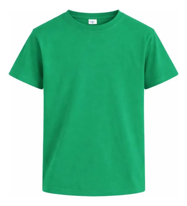 Remera Manga Corta Basica Escolar Niño Lisa Varios Colores