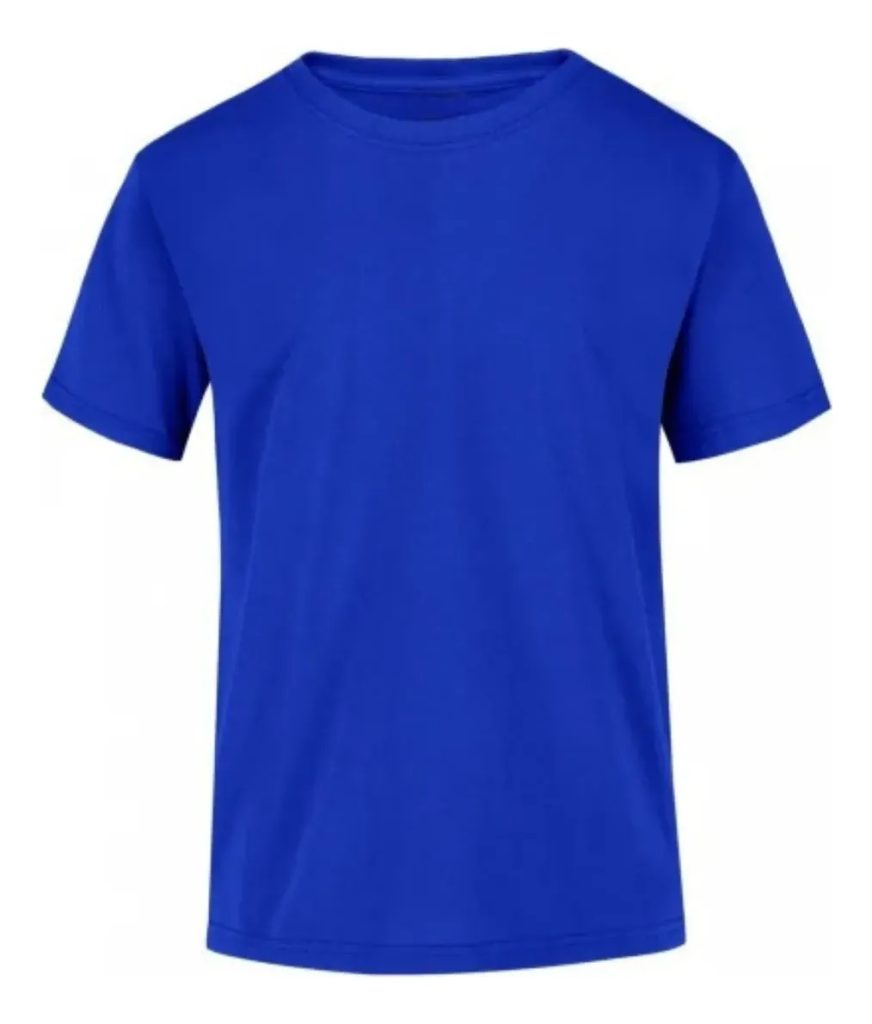 Remera Manga Corta Basica Escolar Niño Lisa Varios Colores