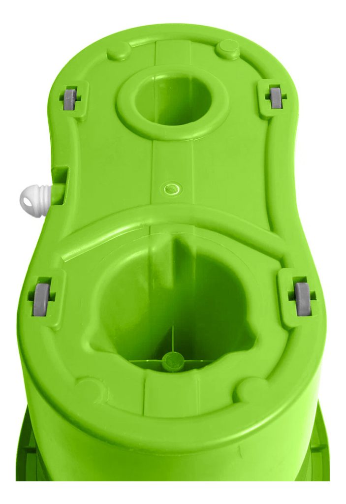 Balde Con Mopa Y Centrifugador De Acero Inoxidable Color Verde LOi Balde con Mopa
