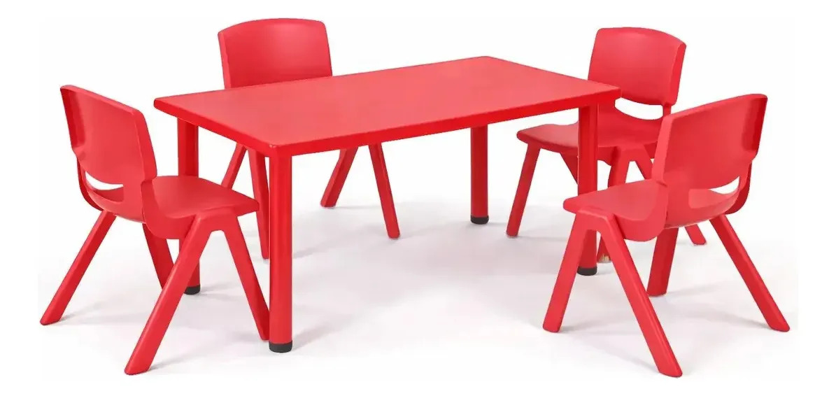 Genérica Mesa Rectangular Más 4 Sillas: imagen 1