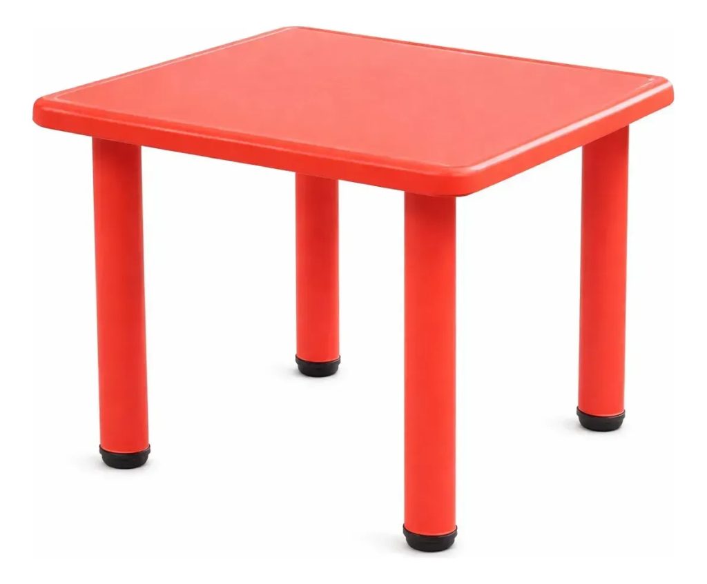 Juego De Mesa Cuadrada + 4 Sillas Infantil Plástico Calidad